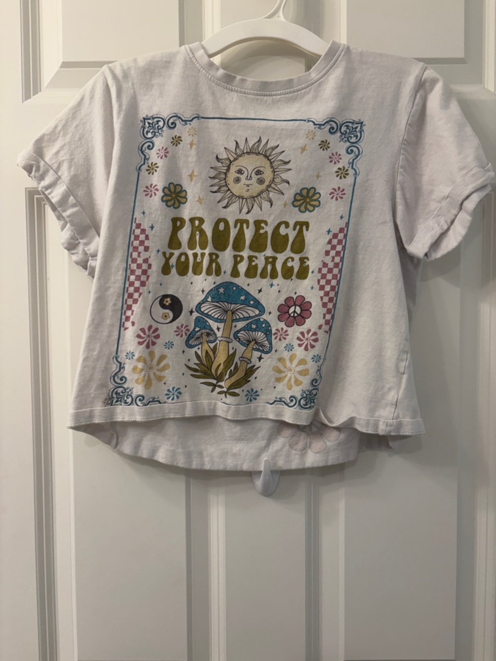 Protect Your Peace Graphic Tee - White